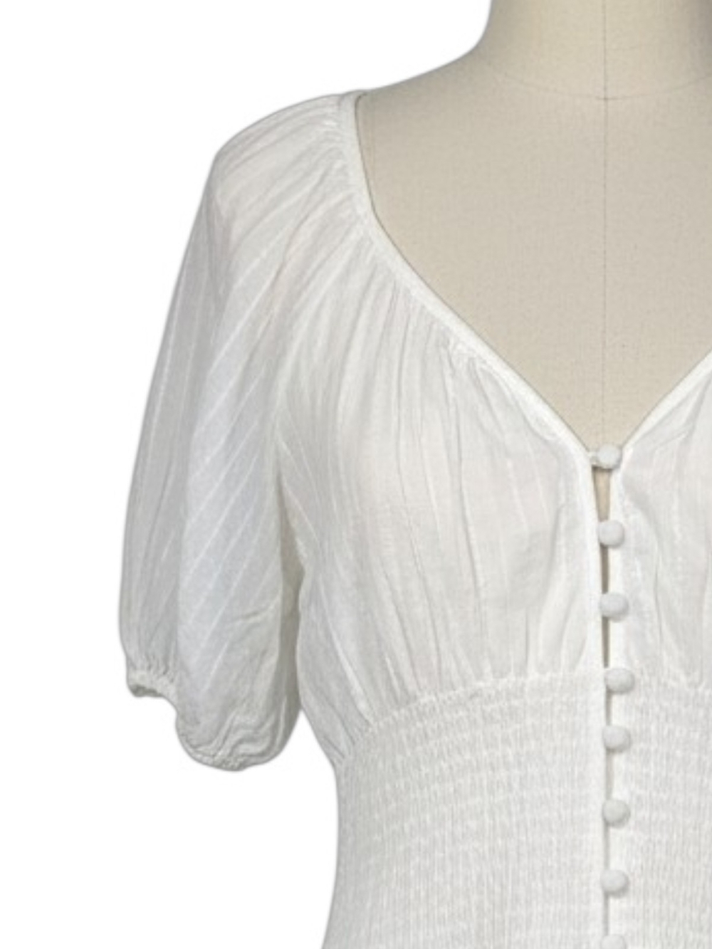 Joe's Jeans The Monet Maxi Dress | White | Pockets | NWT | Made of Recycled Mate - Picture 7 of 12